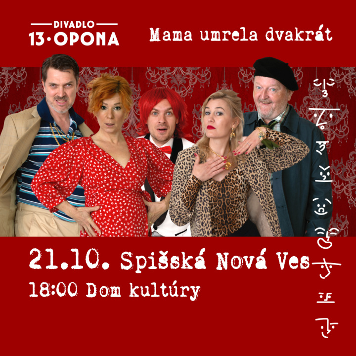 Divadelné predstavenie v Dome kultúry  v Spišskej Novej Vsi
