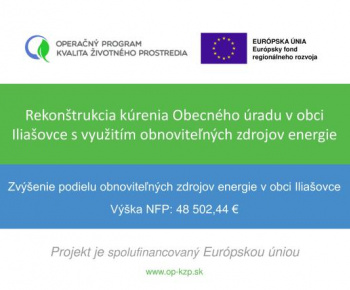 Rekonštrukcia kúrenia Obecného úradu v obci Iliašovce s využitím obnoviteľných zdrojov energie
