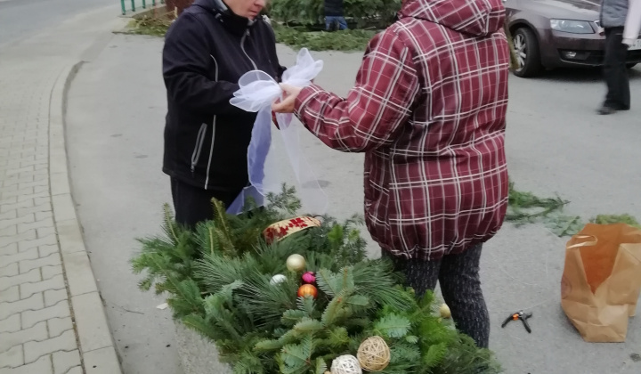 Adventný veniec s anjelom 2021