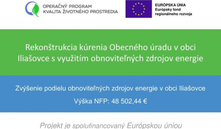 1. fotografia fotogalérie Projekty / nový článokRekonštrukcia kúrenia Obecného úradu v obci Iliašovce s využitím obnoviteľných zdrojov energie - foto