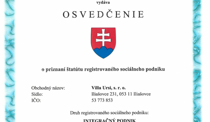 1. fotografia fotogalérie Obecná firma - Villa Ursi s.r.o.