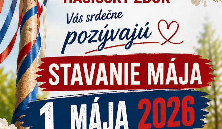 Fotka - Stavanie mája na 1.mája :-)