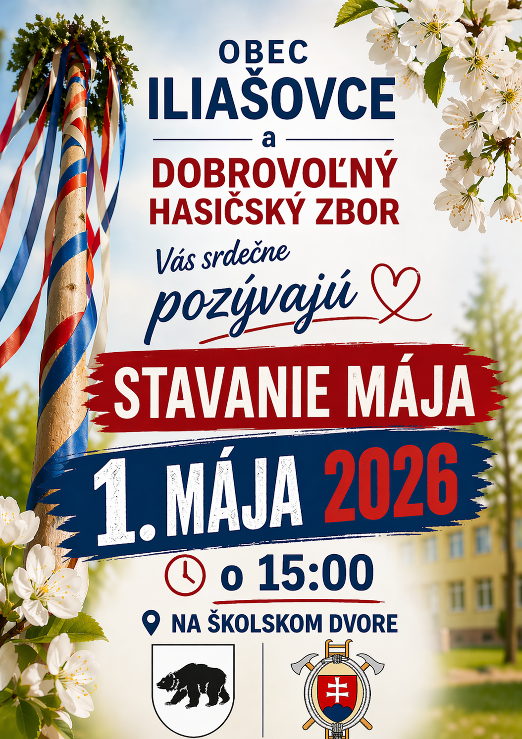 Fotka - Stavanie mája na 1.mája :-)