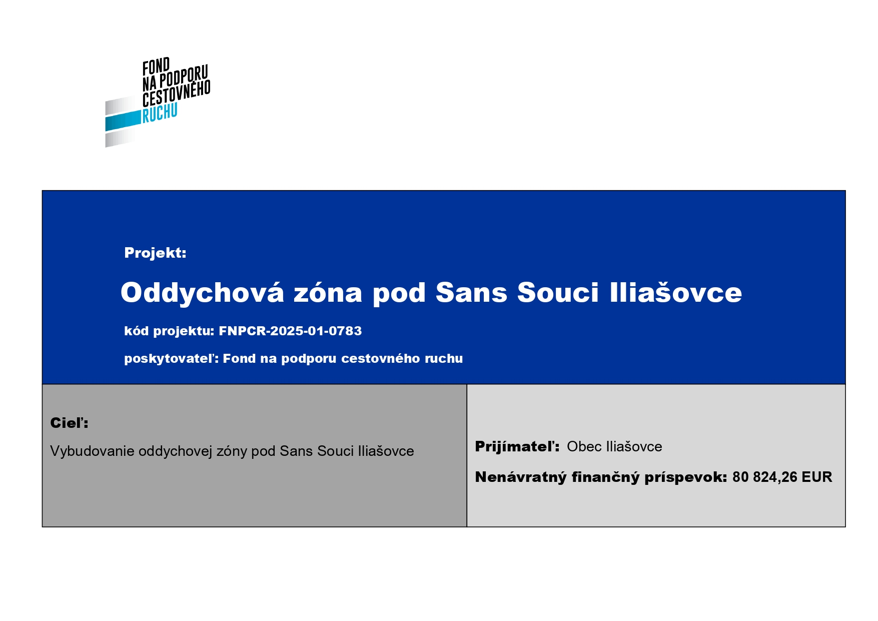 Fotka - Oddychová zóna pod Sans Souci Iliašovce