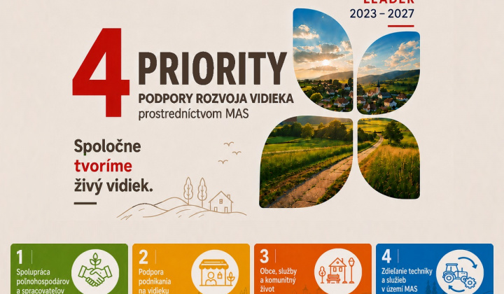Fotka - Priority podpory rozvoja vidieka prostredníctvom MAS