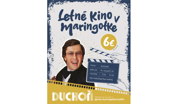 Letné kino v Maringotka Kaffe