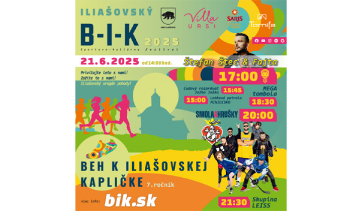 Pozvánka na Beh k iliašovskej kapličke  21. júna 2025
