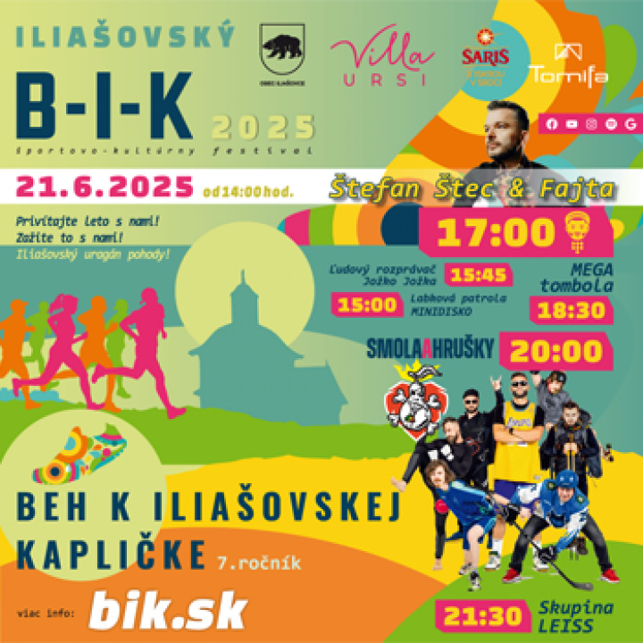 Pozvánka na Beh k iliašovskej kapličke  21. júna 2025