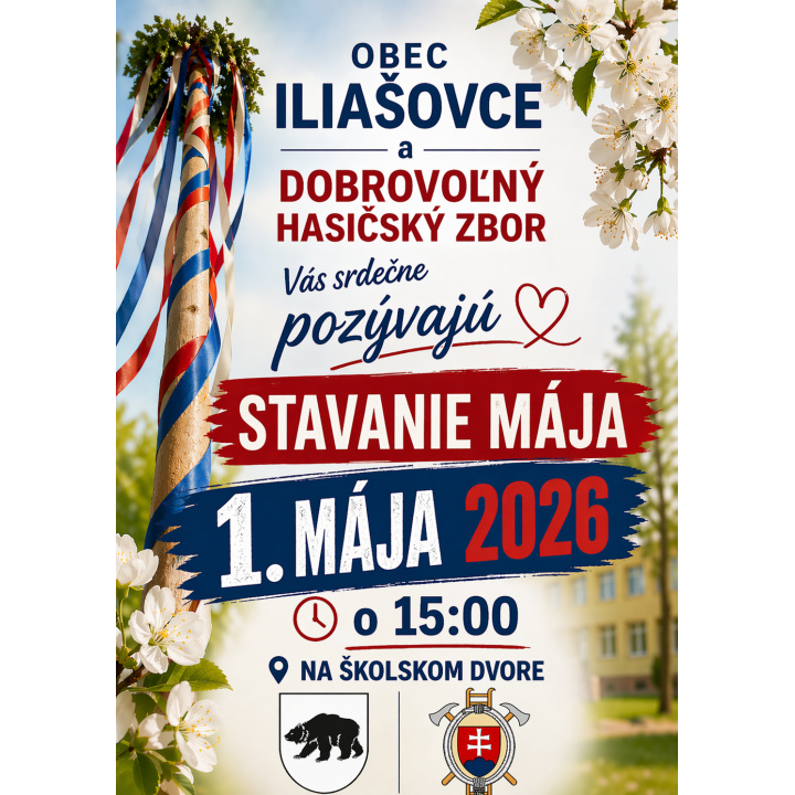 Stavanie mája na 1.mája :-)